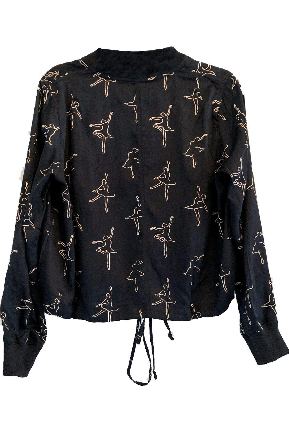 Dancing Ballerina Bomber in Black + Gold | Boutique In USA, Jackets, $ 98.00, A Moment Of Now™