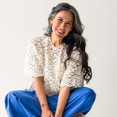 Macrame Knotted Earrings - Honeycomb