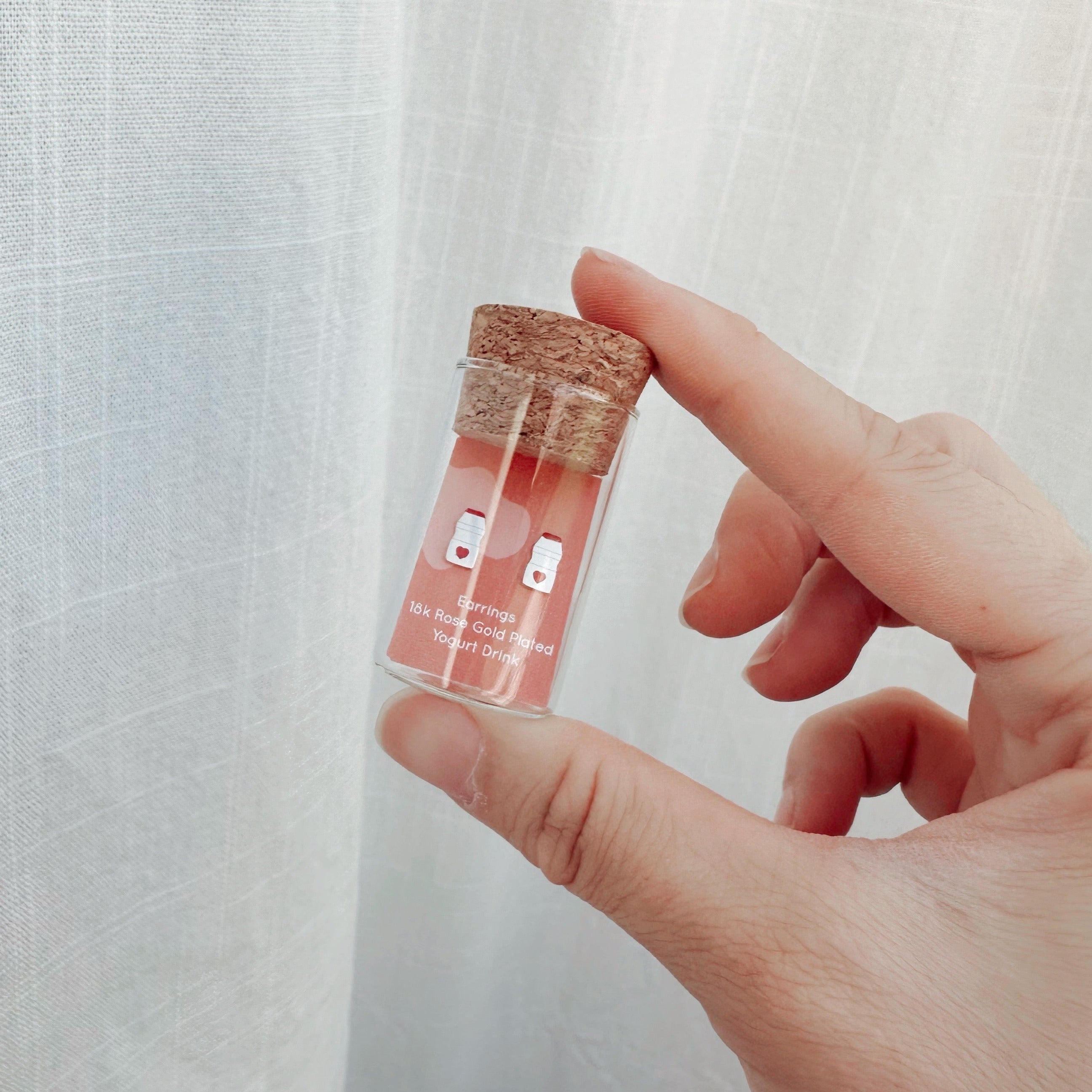 Yogurt Drink Earring Studs - Hypoallergenic Asian Inspired Studs