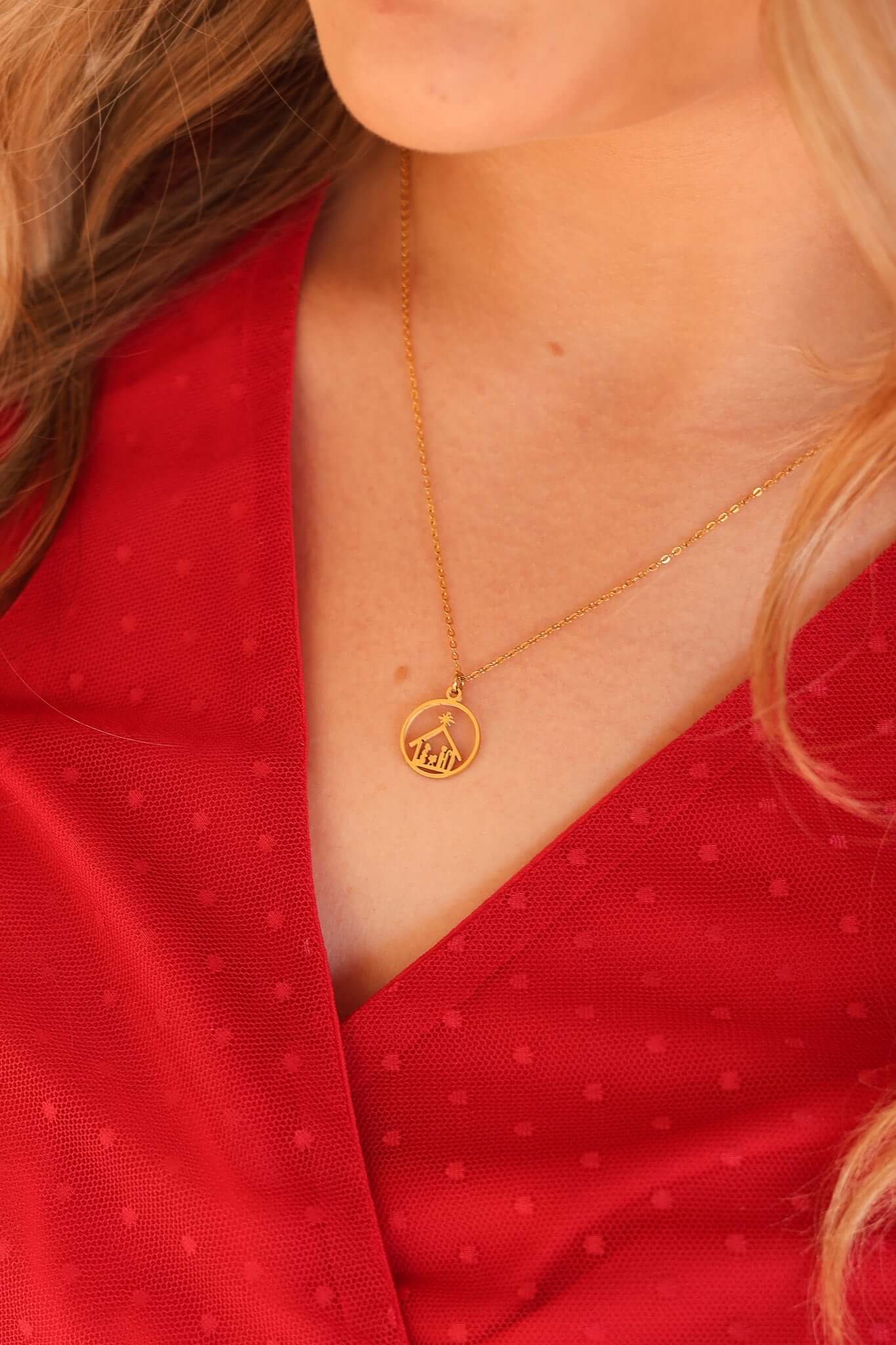 Nativity Pendant Necklace