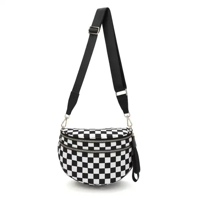 The Avril | Checkered Sling Crossbody Bag | Boutique In USA, , $ 52.00, A Moment Of Now™