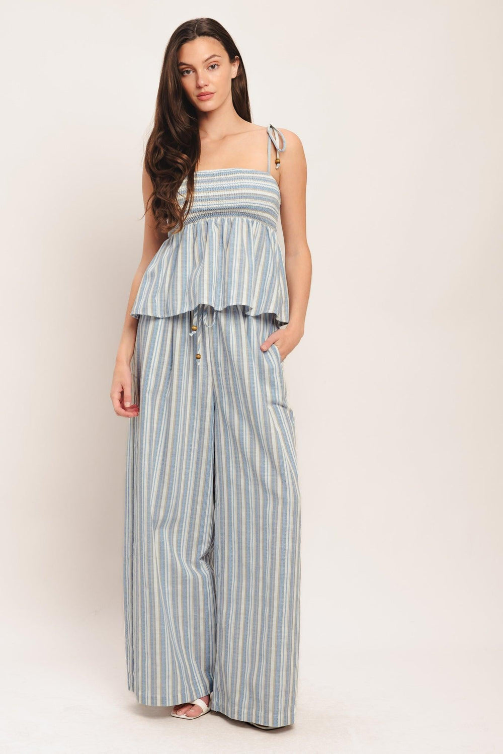 Coastal Day Strip Woven Pants, PANTS, $ 64.00, A Moment Of Now™