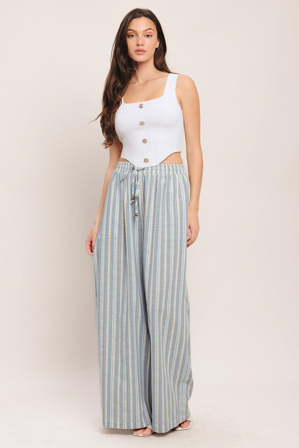 Coastal Day Strip Woven Pants, PANTS, $ 64.00, A Moment Of Now™