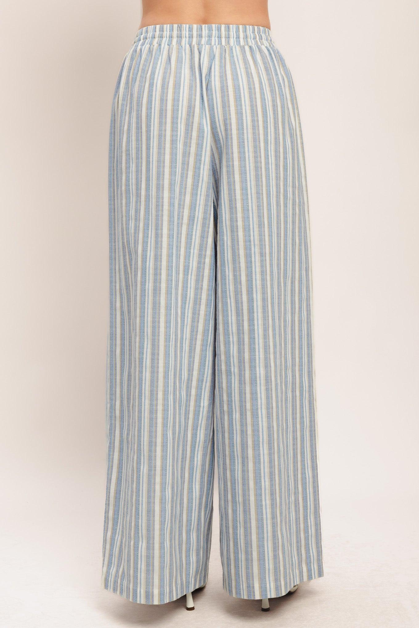 Coastal Day Strip Woven Pants, PANTS, $ 64.00, A Moment Of Now™