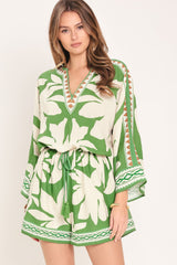 Vacation Mode Woven Romper | Boutique In USA, Rompers, $ 70.00, A Moment Of Now™