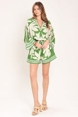 Vacation Mode Woven Romper | Boutique In USA, Rompers, $ 70.00, A Moment Of Now™