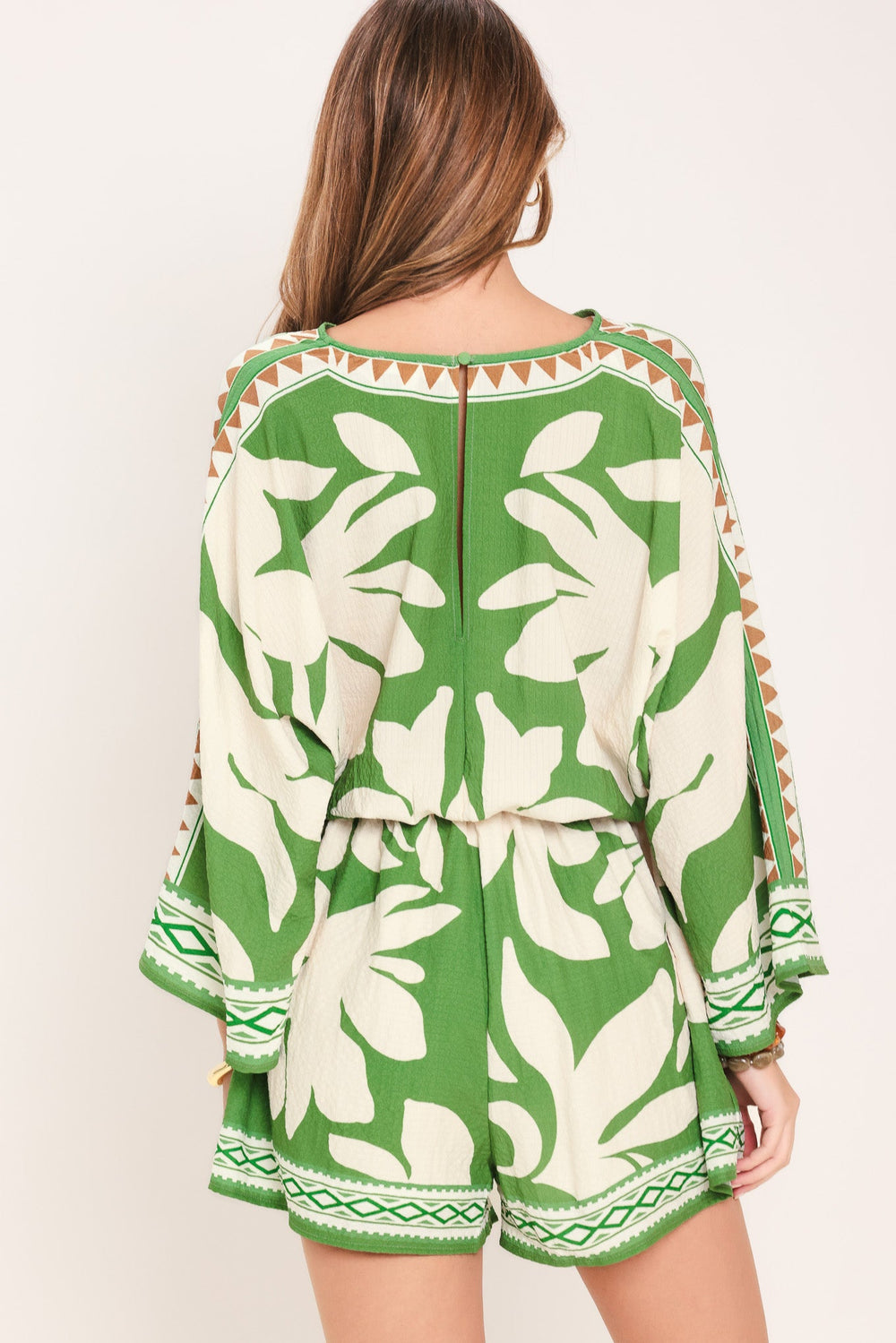 Vacation Mode Woven Romper | Boutique In USA, Rompers, $ 70.00, A Moment Of Now™