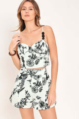 Vintage Botanical Woven Shorts | Boutique In USA, PANTS, $ 54.00, A Moment Of Now™