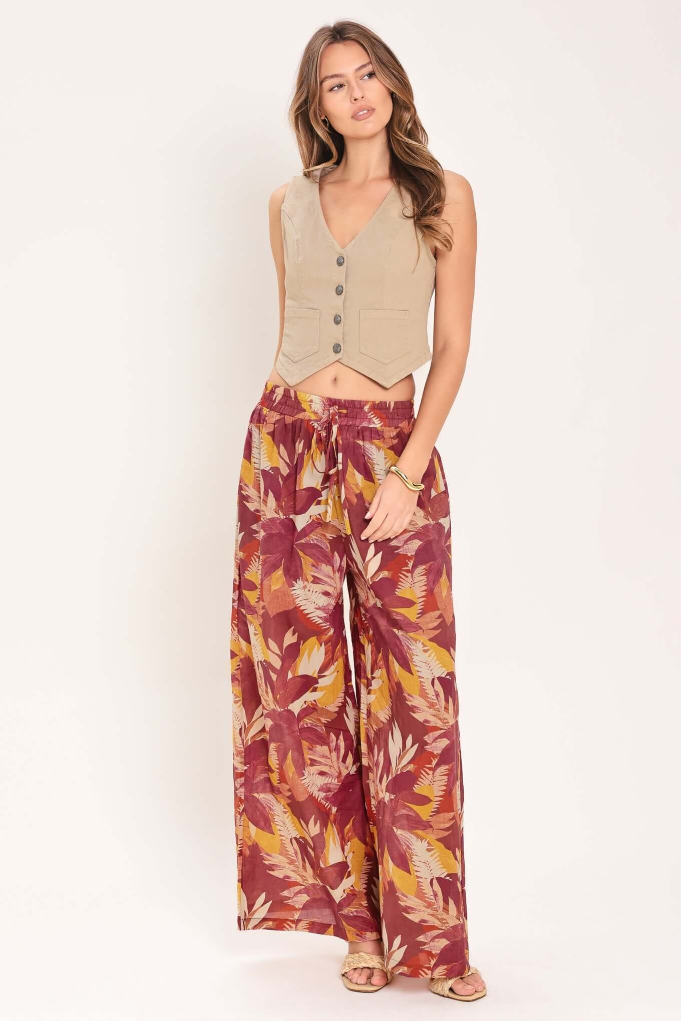 Resort Dream Palazzo Woven Wide Leg Pants | Boutique In USA, PANTS, $ 70.00, A Moment Of Now™