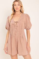 English Countryside Woven Romper | Boutique In USA, Rompers, $ 82.00, A Moment Of Now™