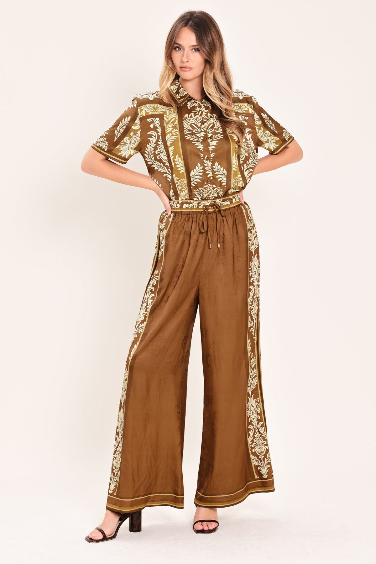 Vintage Manor Palazzo Woven Pants | Boutique In USA, PANTS, $ 70.00, A Moment Of Now™