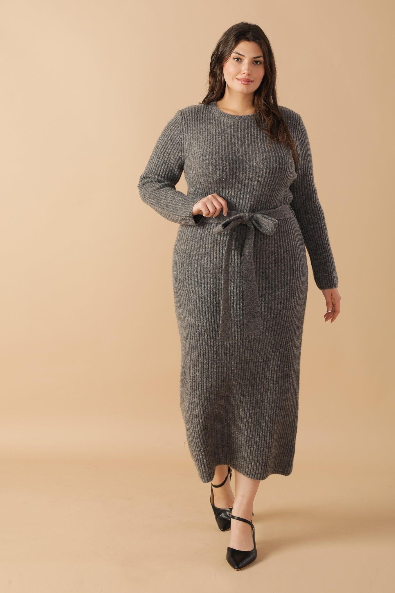 Be Good To Me Sweater Midi Dress