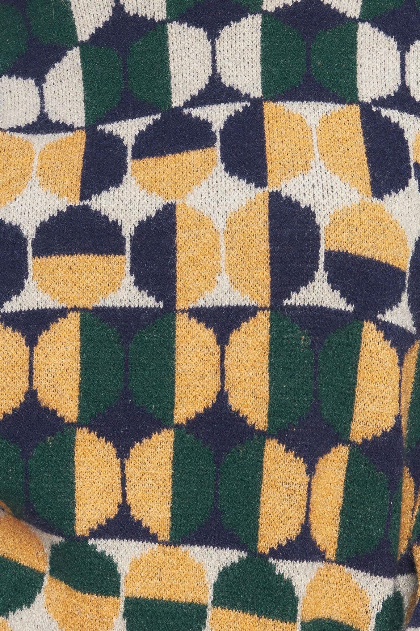 Cheer You On Jacquard Sweater Top