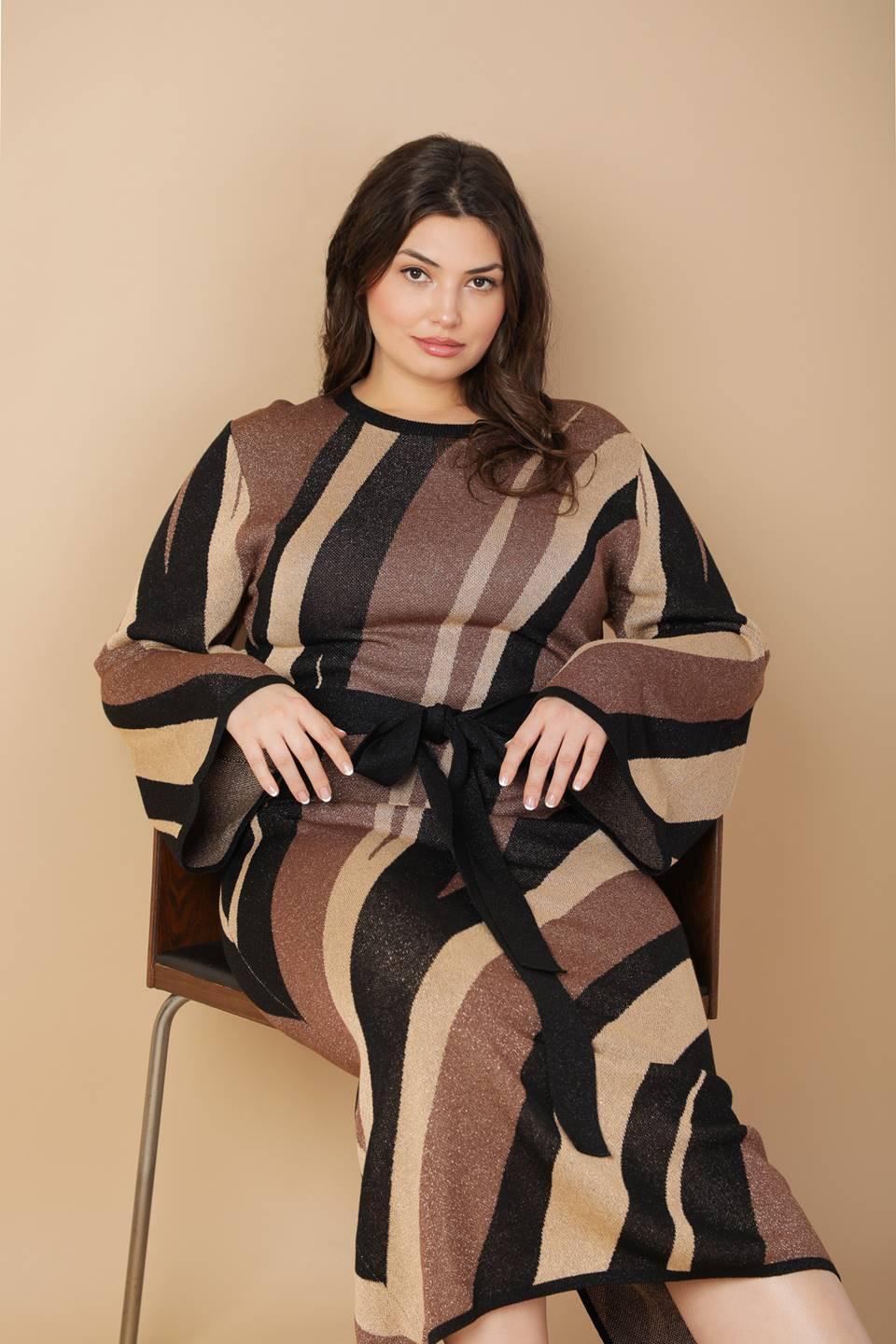 Put On a Smile Midi Sweater Dress