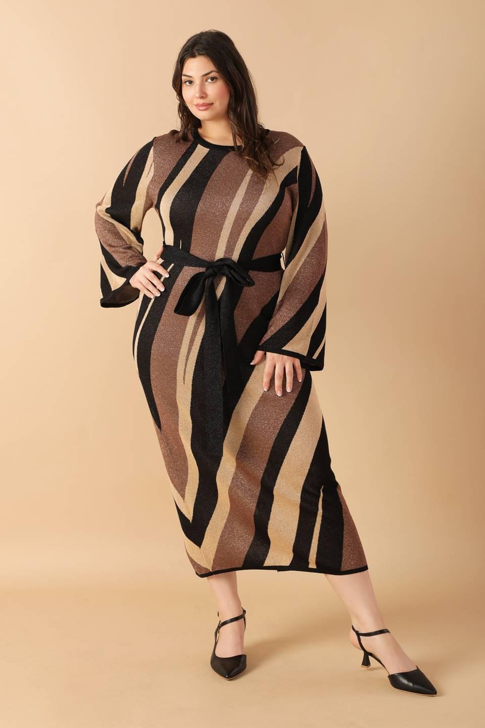 Put On a Smile Midi Sweater Dress