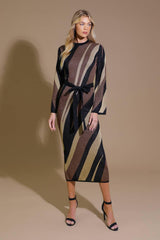 Put On a Smile Midi Sweater Dress