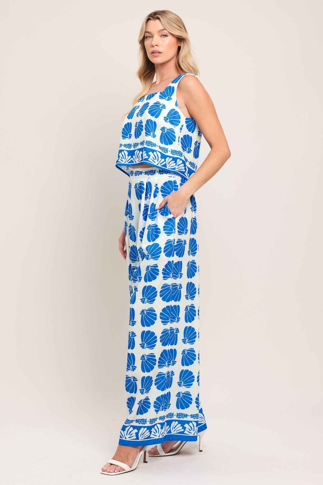 Island Shell Woven Top And Pant Set, Tops, $ 84.00, A Moment Of Now™