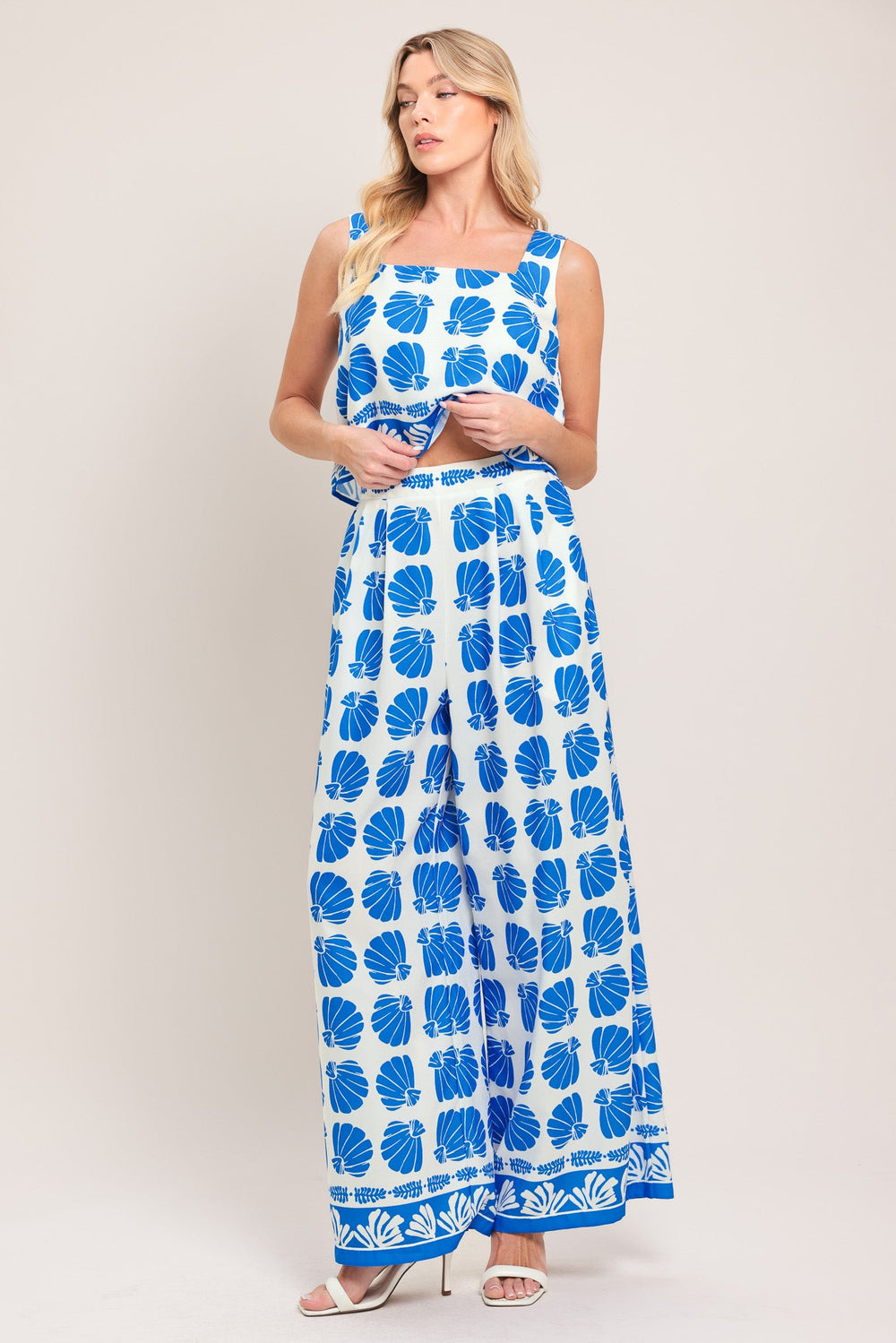 Island Shell Woven Top And Pant Set, Tops, $ 84.00, A Moment Of Now™