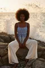 Blue Meadow Woven Top | Boutique In USA, TOPS, $ 60.00, A Moment Of Now™