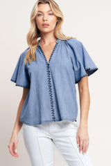 Weekend Wanderer Woven Top, TOPS, $ 60.00, A Moment Of Now™