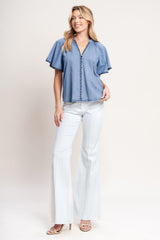 Weekend Wanderer Woven Top, TOPS, $ 60.00, A Moment Of Now™