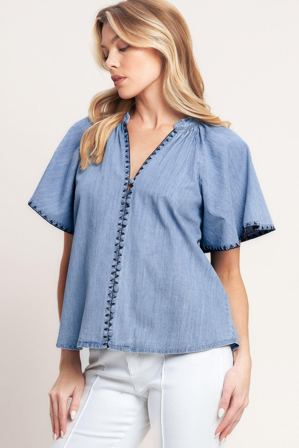 Weekend Wanderer Woven Top, TOPS, $ 60.00, A Moment Of Now™