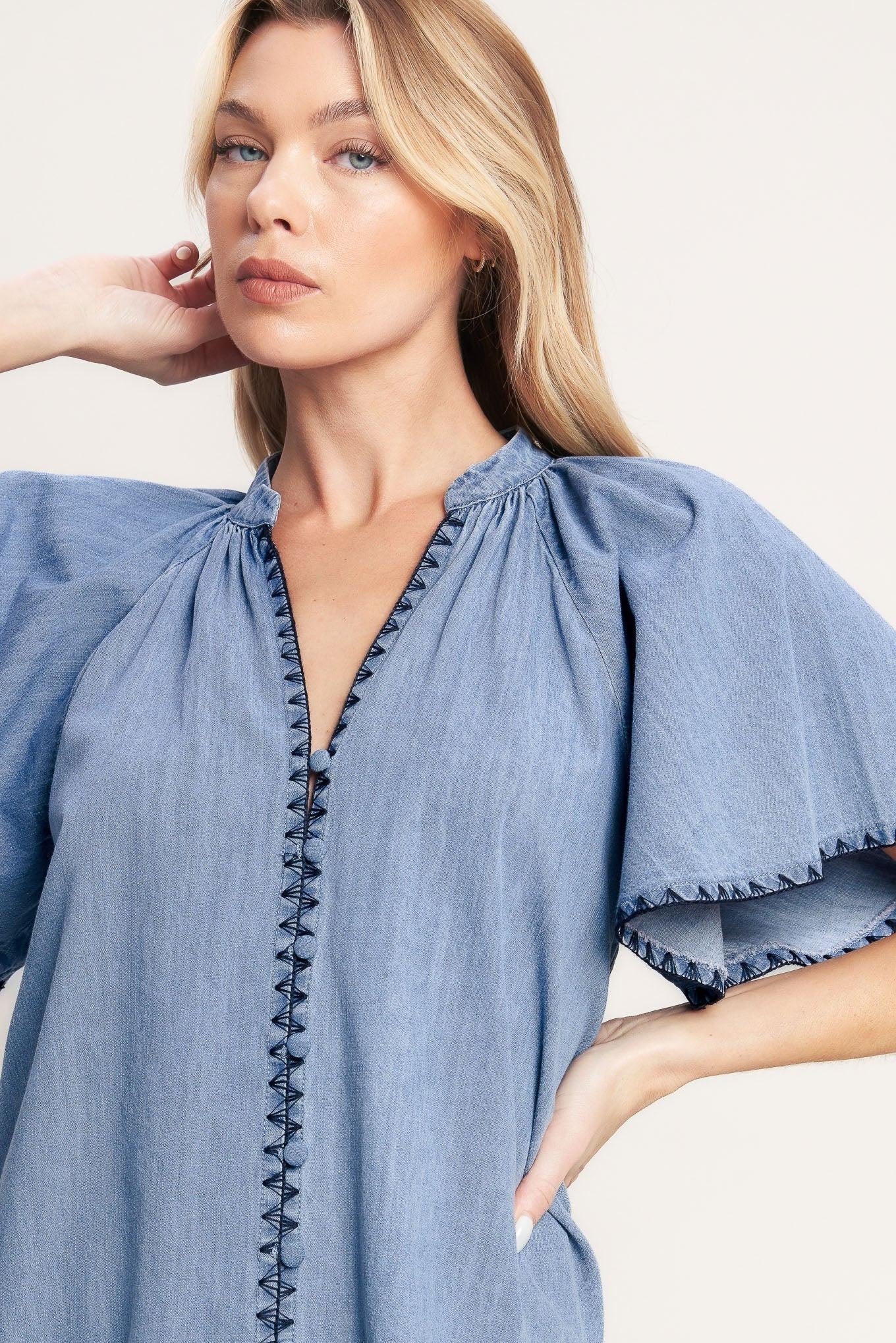Weekend Wanderer Woven Top, TOPS, $ 60.00, A Moment Of Now™
