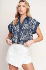 Handcrafted Feel Embroidery Top, TOPS, $ 50.00, A Moment Of Now™