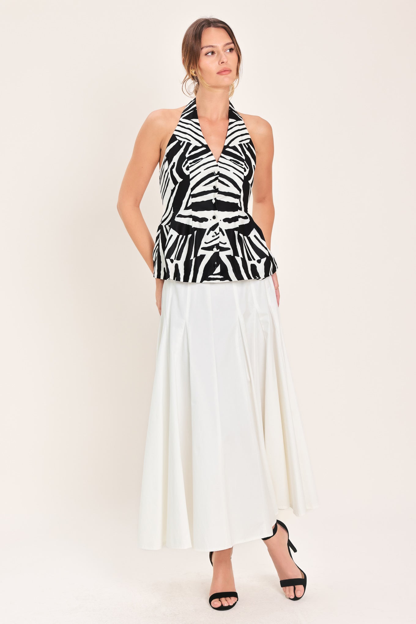 Minimal Elegance Woven Halter Top, TOPS, $ 60.00, A Moment Of Now™