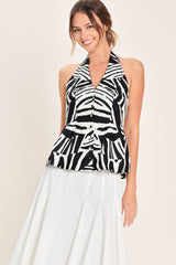 Minimal Elegance Woven Halter Top, TOPS, $ 60.00, A Moment Of Now™