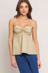 Sleek Temptation Woven Top