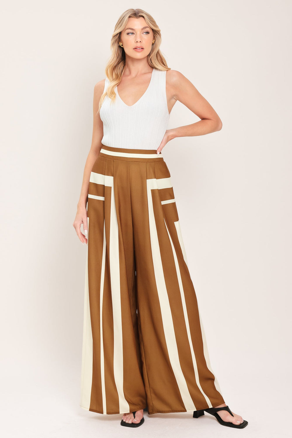 Luxe Coast Woven Top and Pant Set, Outfit Sets, $ 94.00, A Moment Of Now™