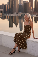 French Girl Polka Dot Power Mesh Tube Top | Boutique In USA, TOPS, $ 54.00, A Moment Of Now™