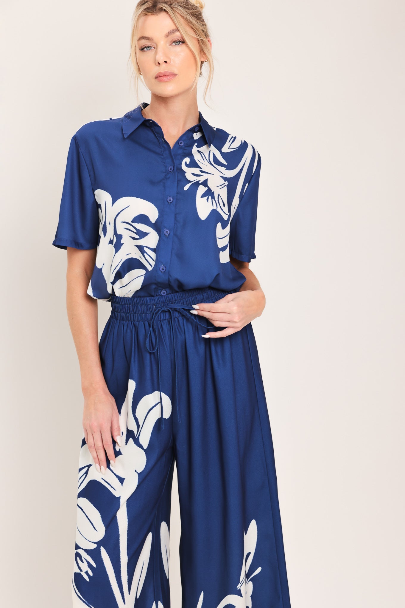 Coastal Bloom Woven Top, TOPS, $ 54.00, A Moment Of Now™