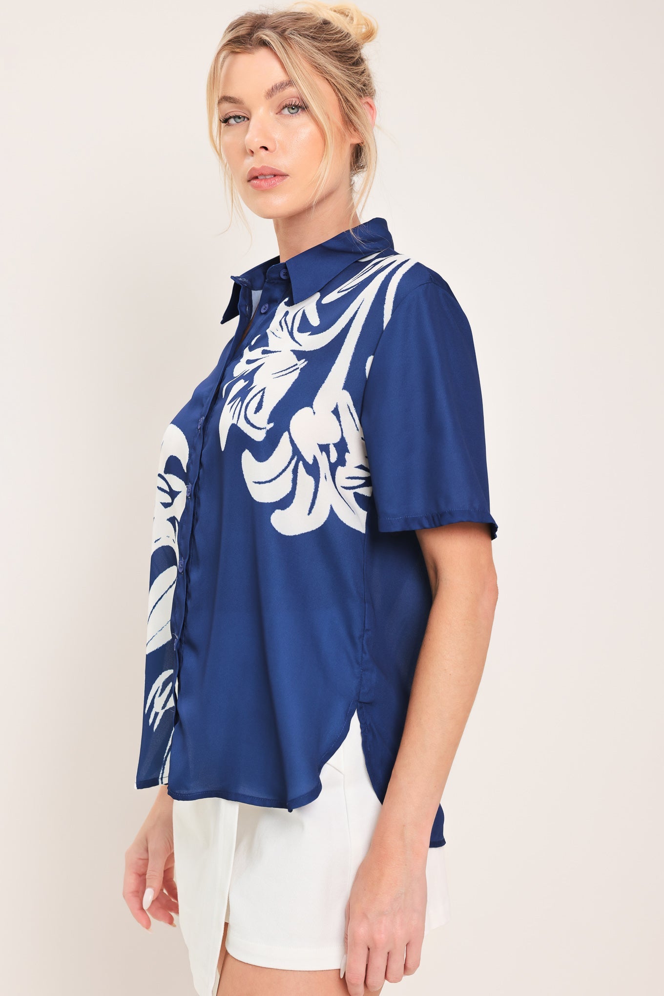 Coastal Bloom Woven Top, TOPS, $ 54.00, A Moment Of Now™
