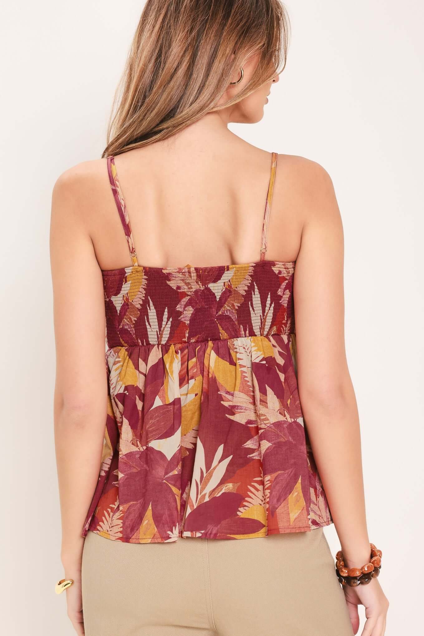 Resort Dream Palazzo Woven Top | Boutique In USA, TOPS, $ 54.00, A Moment Of Now™