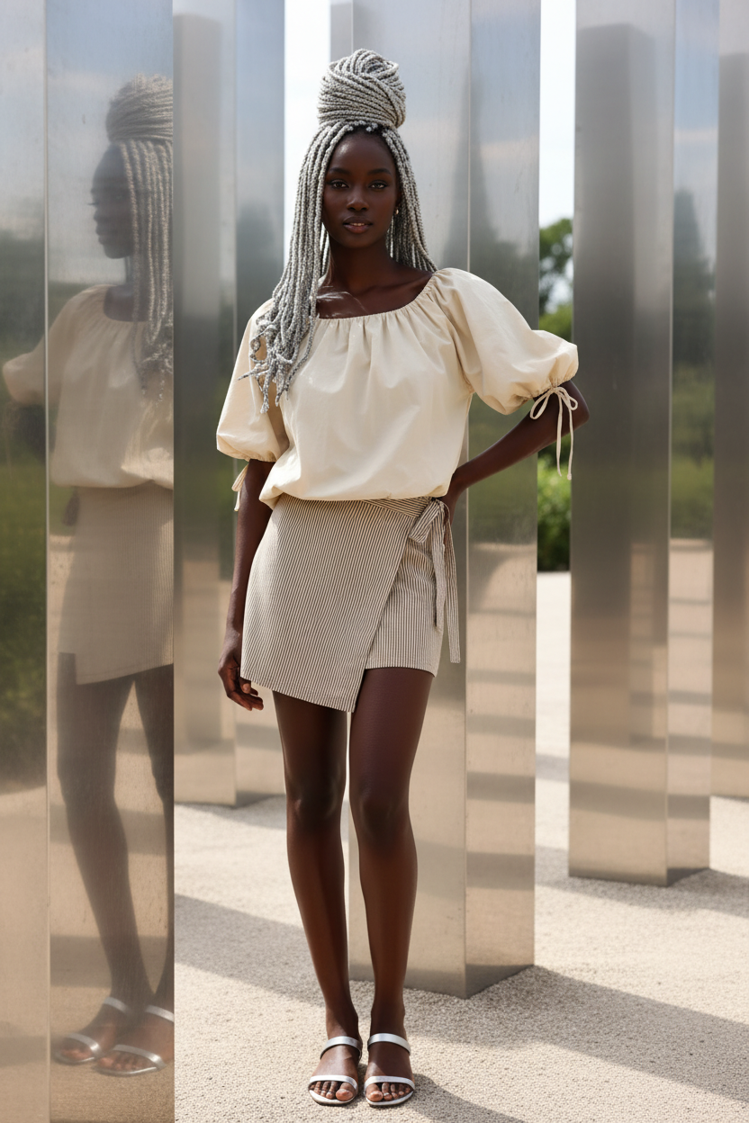 Natural Charm Woven Top
