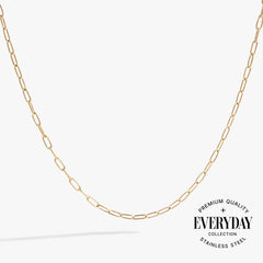 Paperclip Charm & Layering Necklace, Necklaces, $ 38.00, A Moment Of Now™