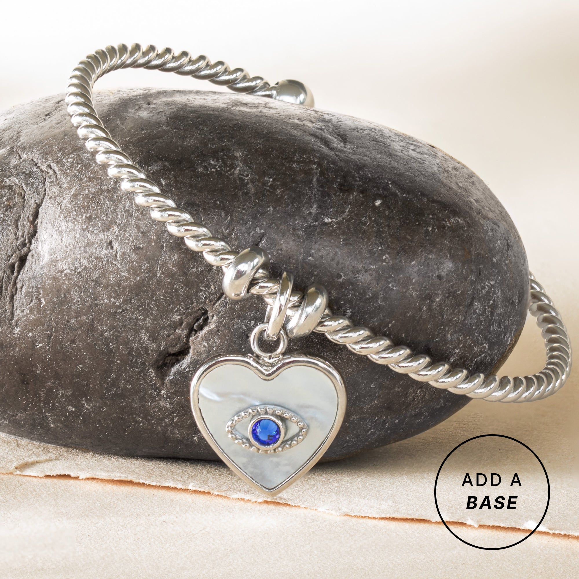Evil Eye Heart Interchangeable Charm, Charms & Pendants, $ 18.00, A Moment Of Now™