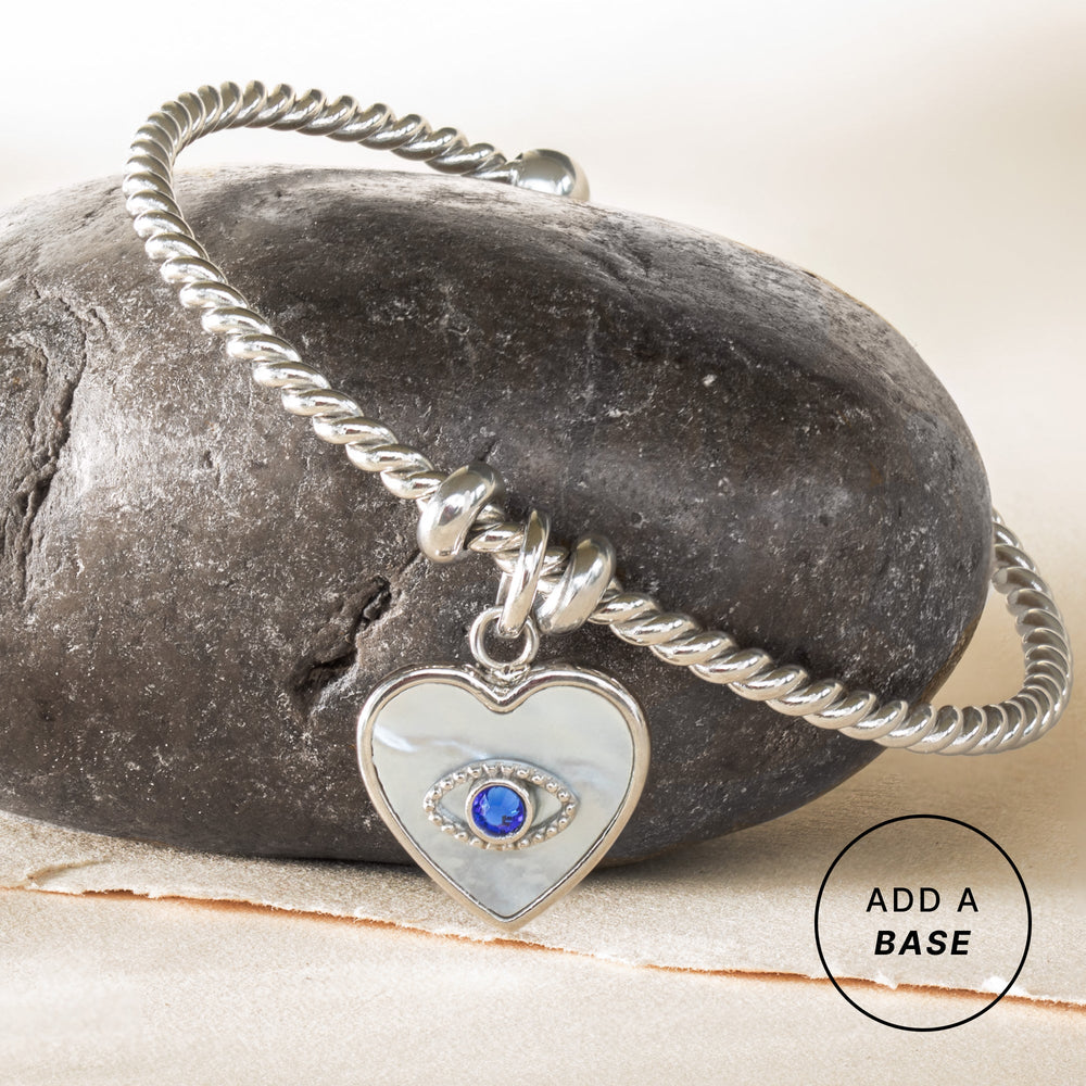Evil Eye Heart Interchangeable Charm, Charms & Pendants, $ 18.00, A Moment Of Now™