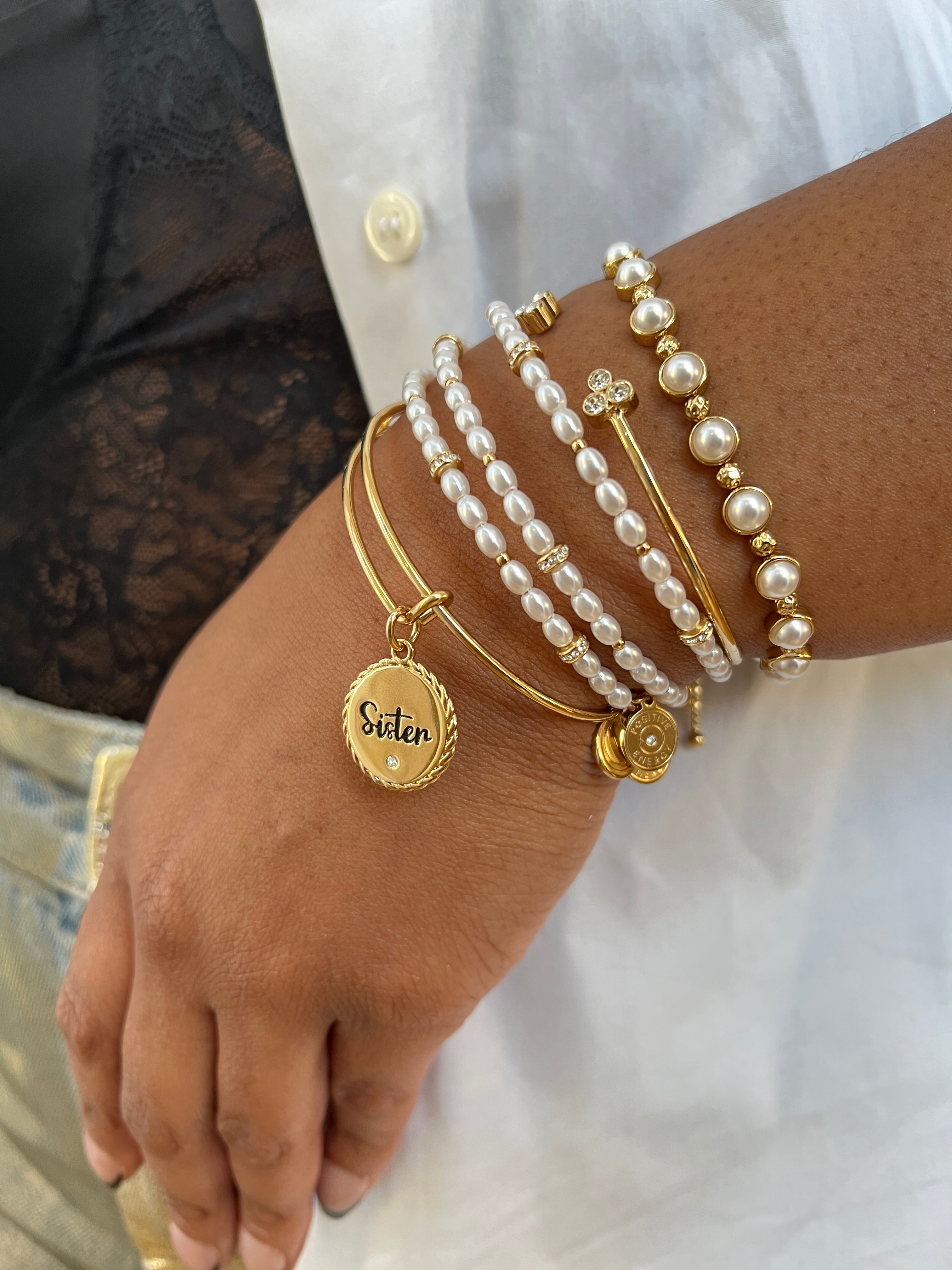 Freshwater Pearl Bracelet, Bracelets, $ 68.00, A Moment Of Now™