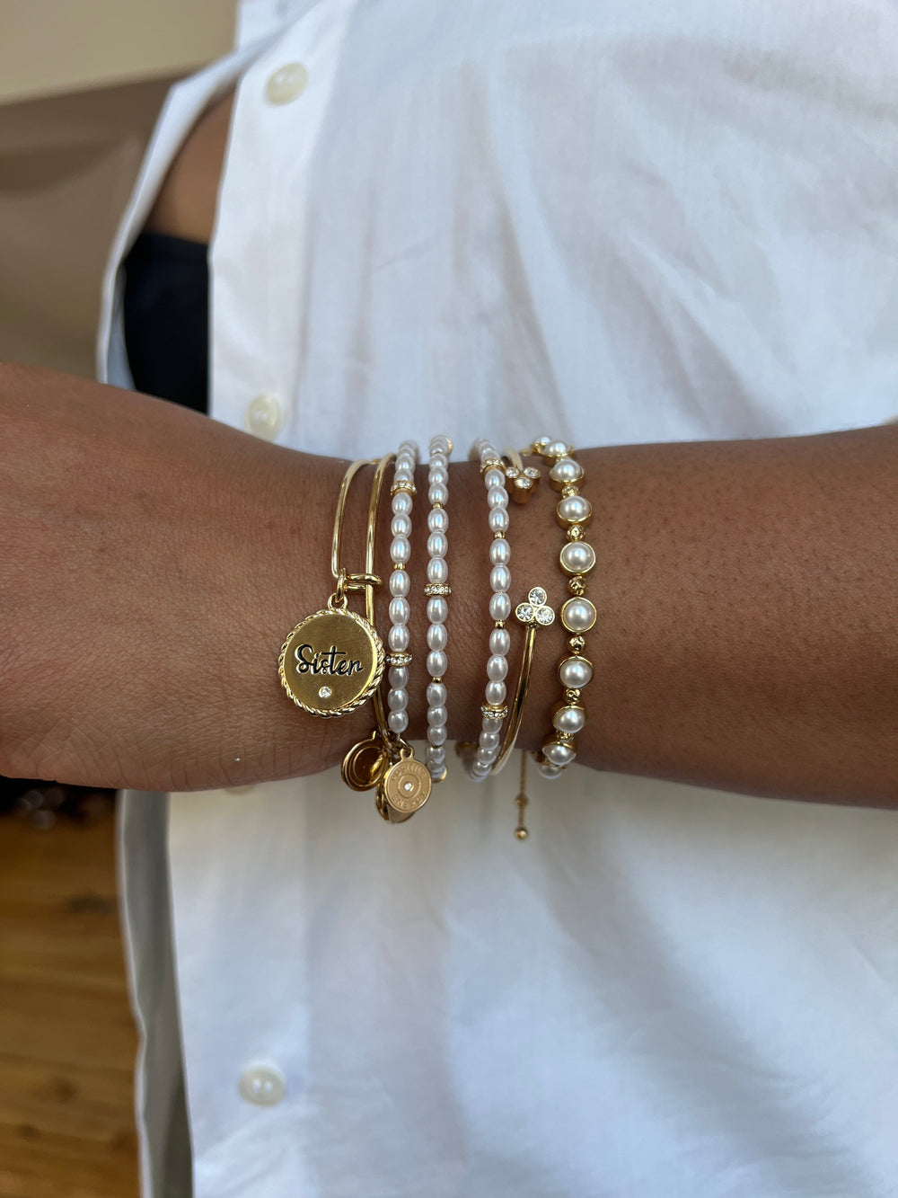 Freshwater Pearl Bracelet, Bracelets, $ 68.00, A Moment Of Now™