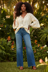 Judy Blue High Waist Tummy Control Wide Leg Jeans | Full Size, Jeans, $ 71.00, A Moment Of Now™