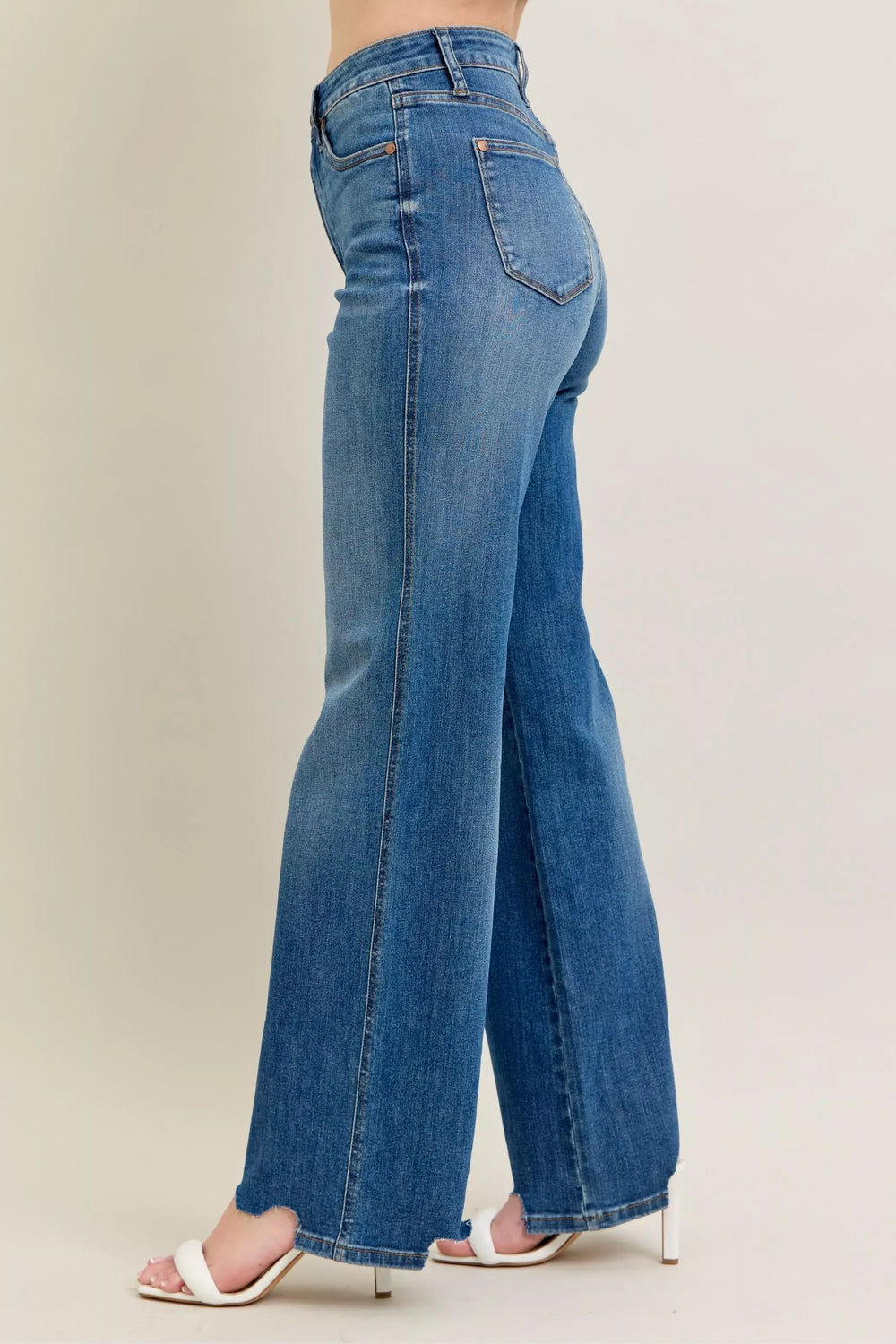 Judy Blue High Waist Tummy Control Wide Leg Jeans | Full Size, Jeans, $ 71.00, A Moment Of Now™
