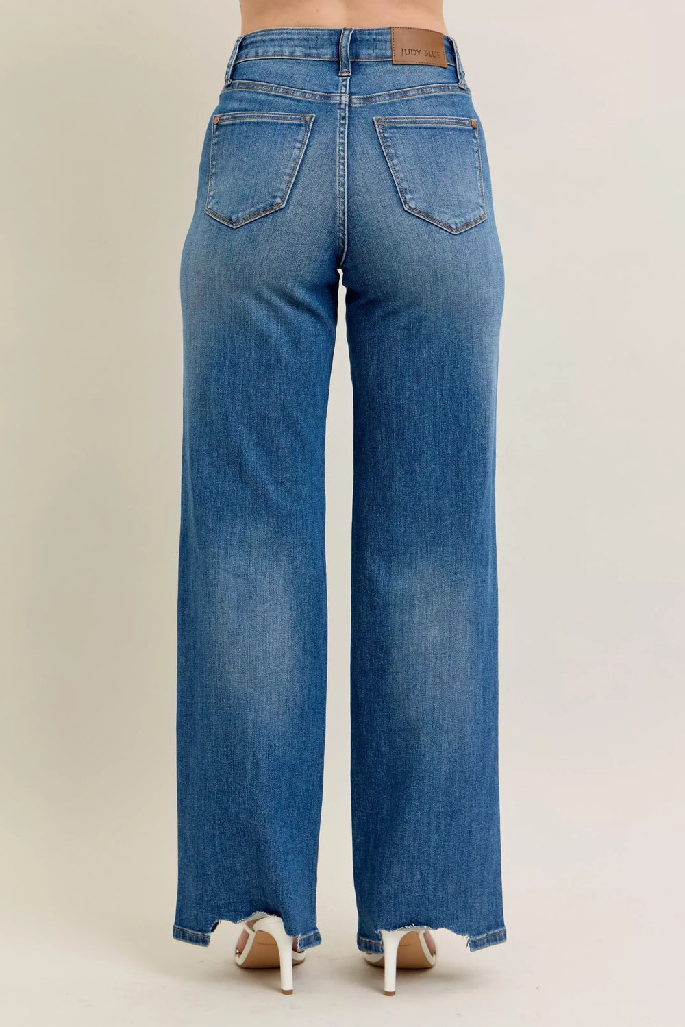 Judy Blue High Waist Tummy Control Wide Leg Jeans | Full Size, Jeans, $ 71.00, A Moment Of Now™