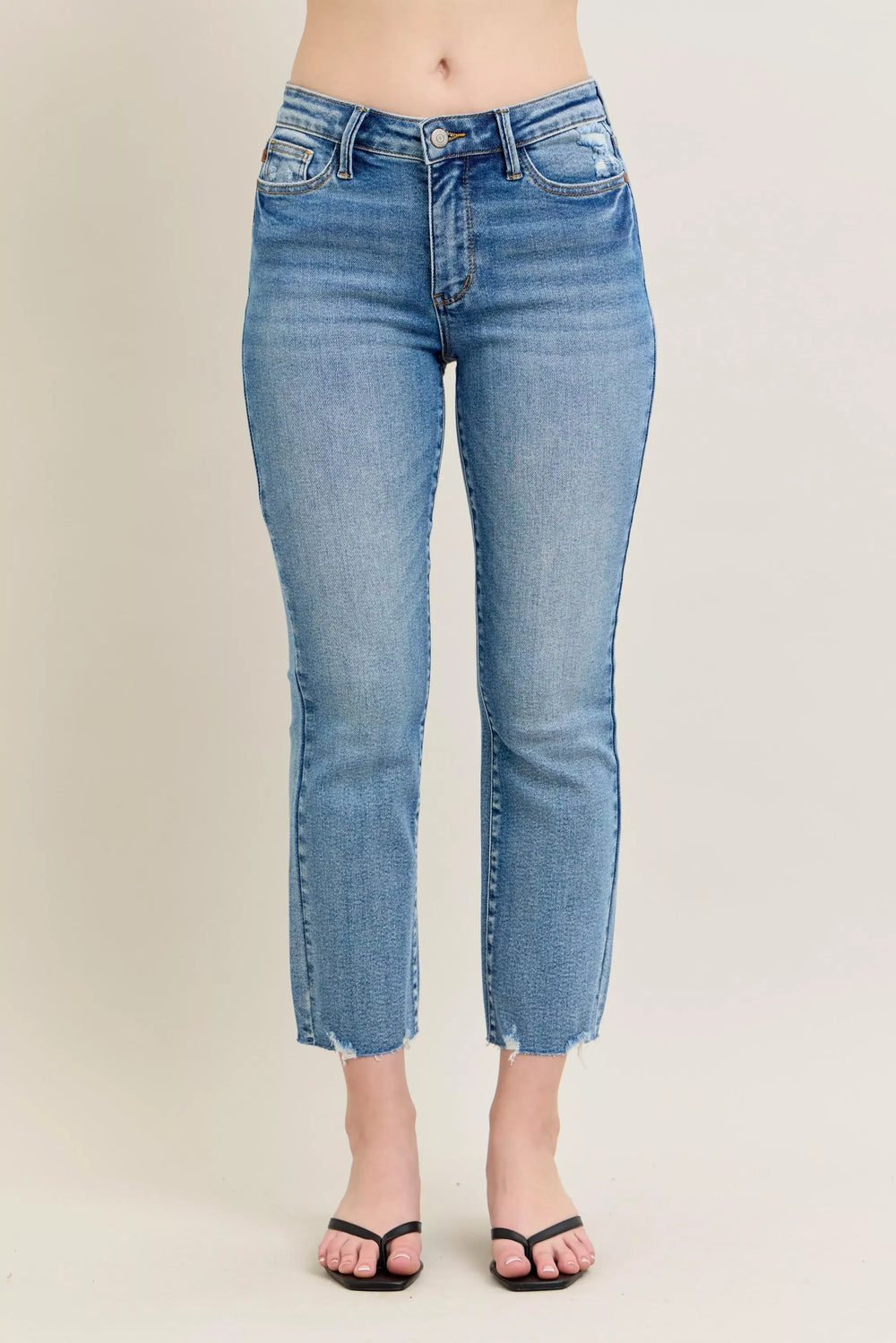 Judy Blue Mr Vintage Wash Destroy Hem Kick Flare Jeans, Jeans, $ 69.00, A Moment Of Now™