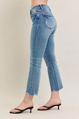 Judy Blue Mr Vintage Wash Destroy Hem Kick Flare Jeans, Jeans, $ 69.00, A Moment Of Now™