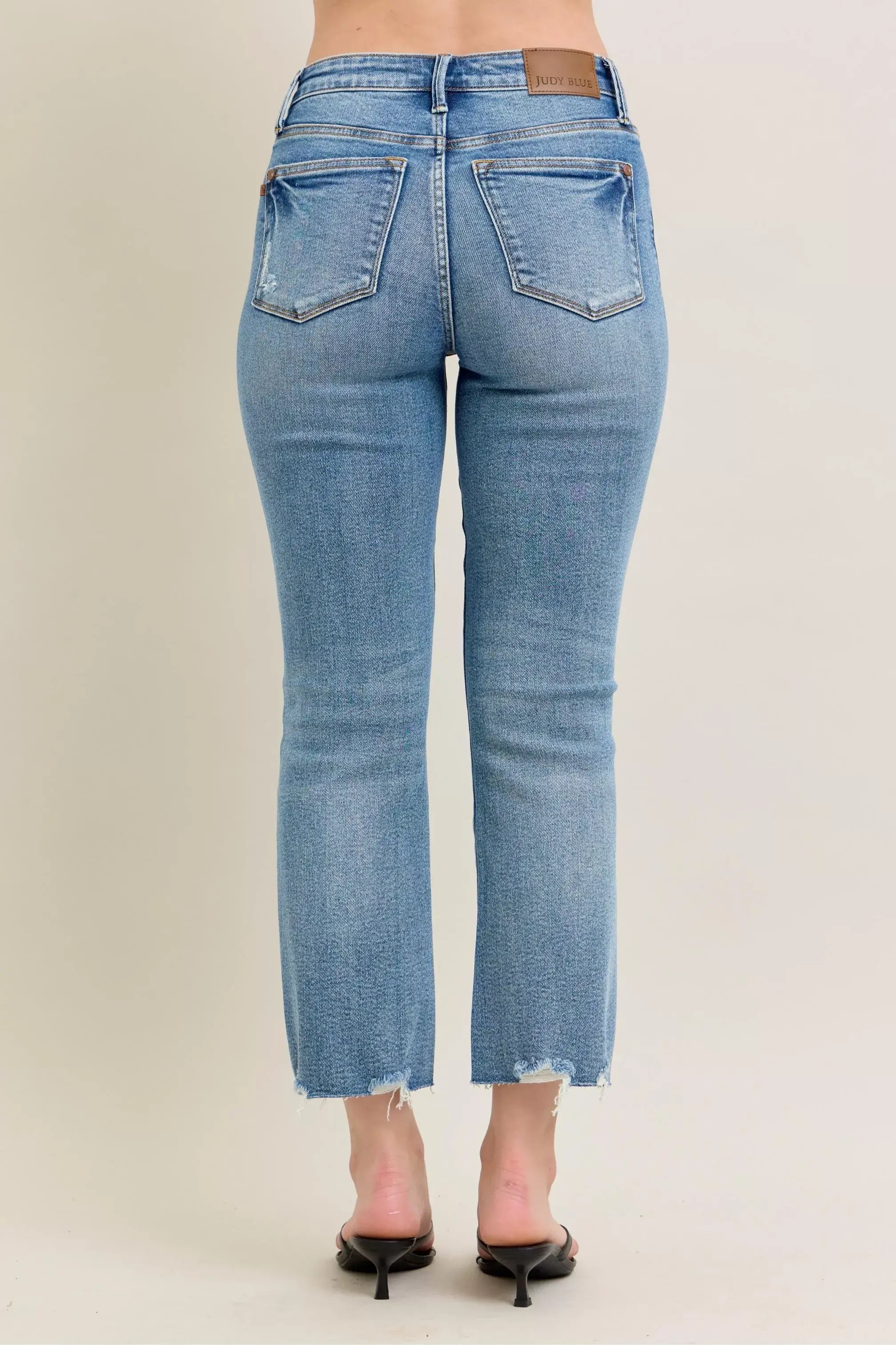 Judy Blue Mr Vintage Wash Destroy Hem Kick Flare Jeans, Jeans, $ 69.00, A Moment Of Now™