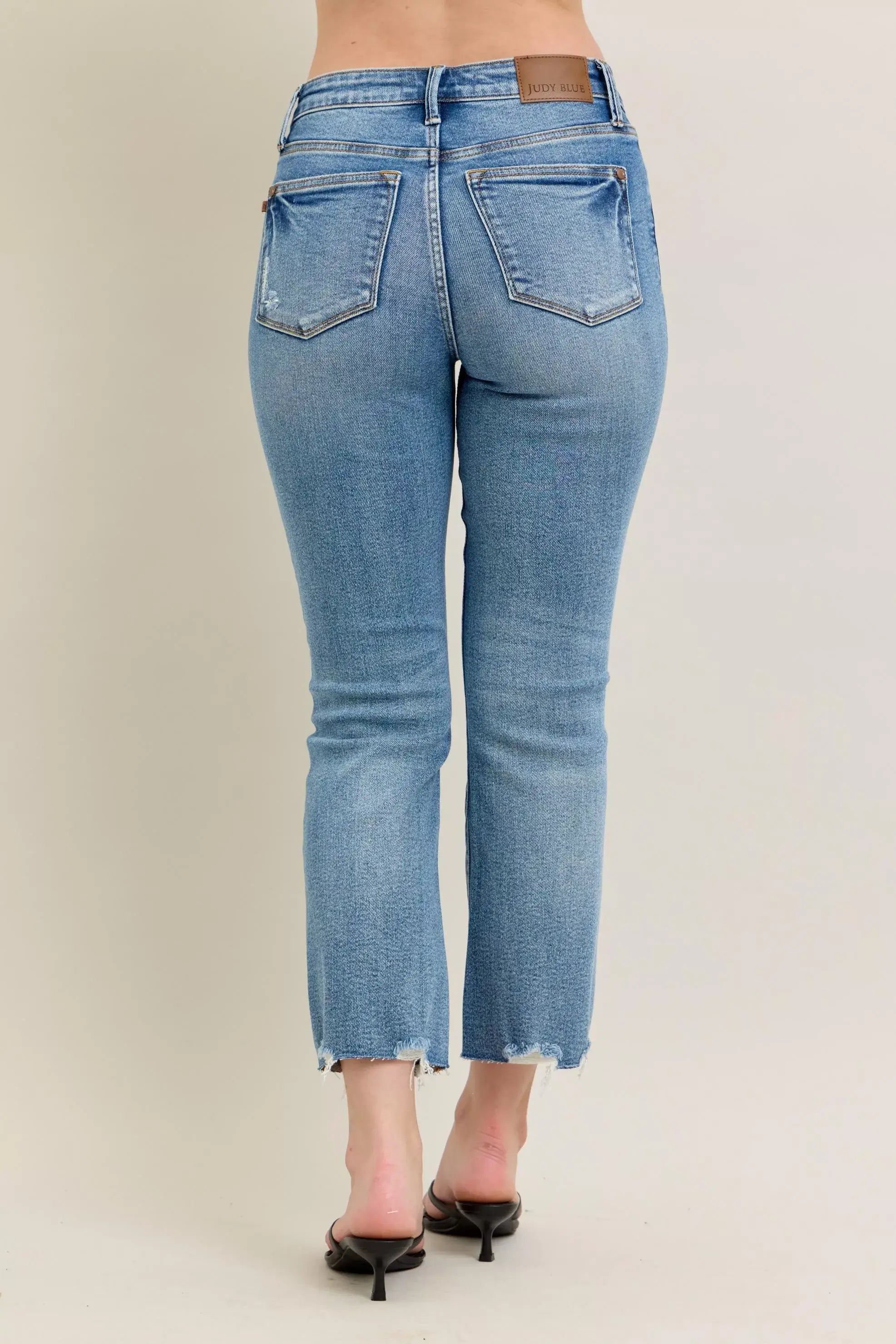 Judy Blue Mr Vintage Wash Destroy Hem Kick Flare Jeans, Jeans, $ 69.00, A Moment Of Now™
