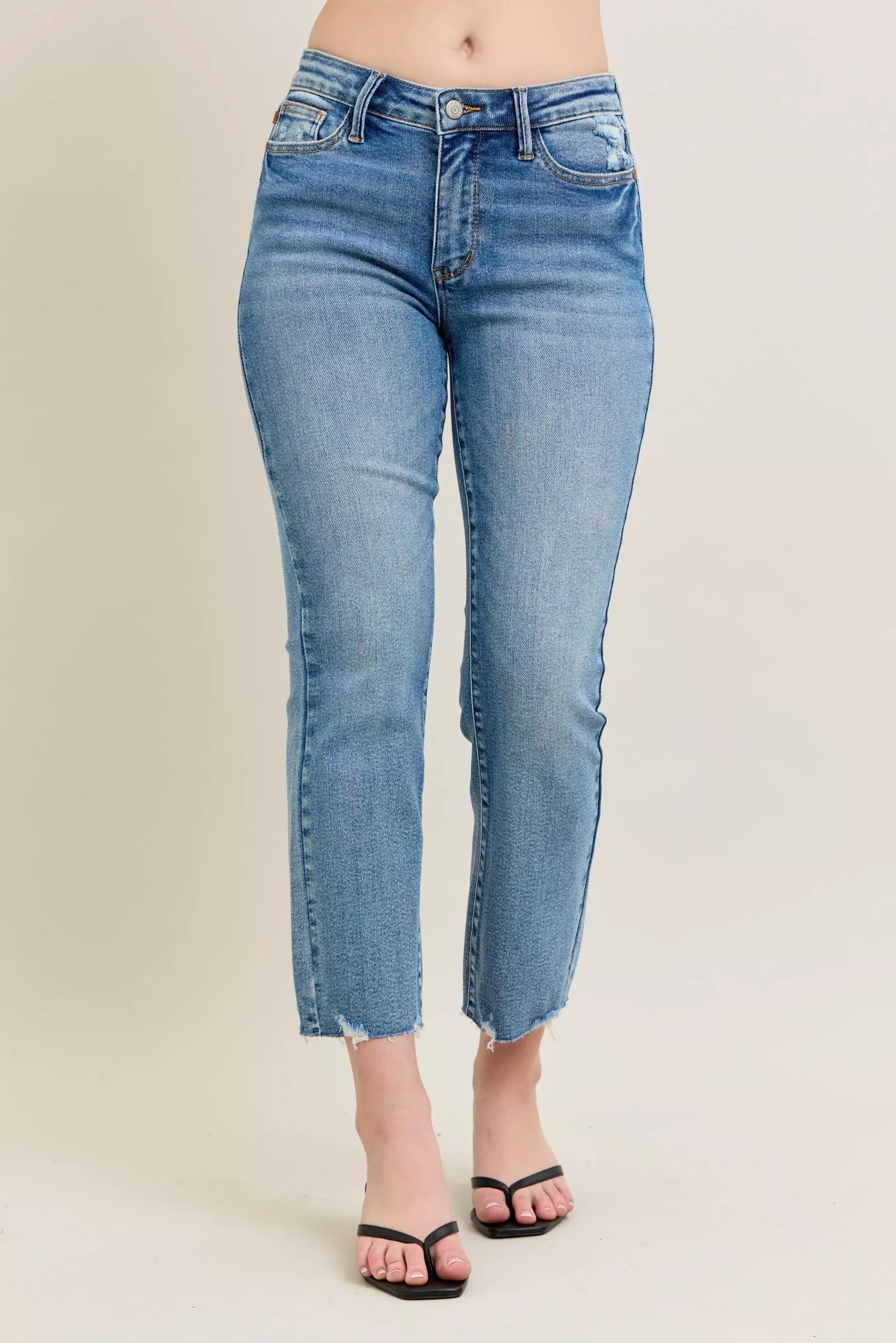 Judy Blue Mr Vintage Wash Destroy Hem Kick Flare Jeans, Jeans, $ 69.00, A Moment Of Now™